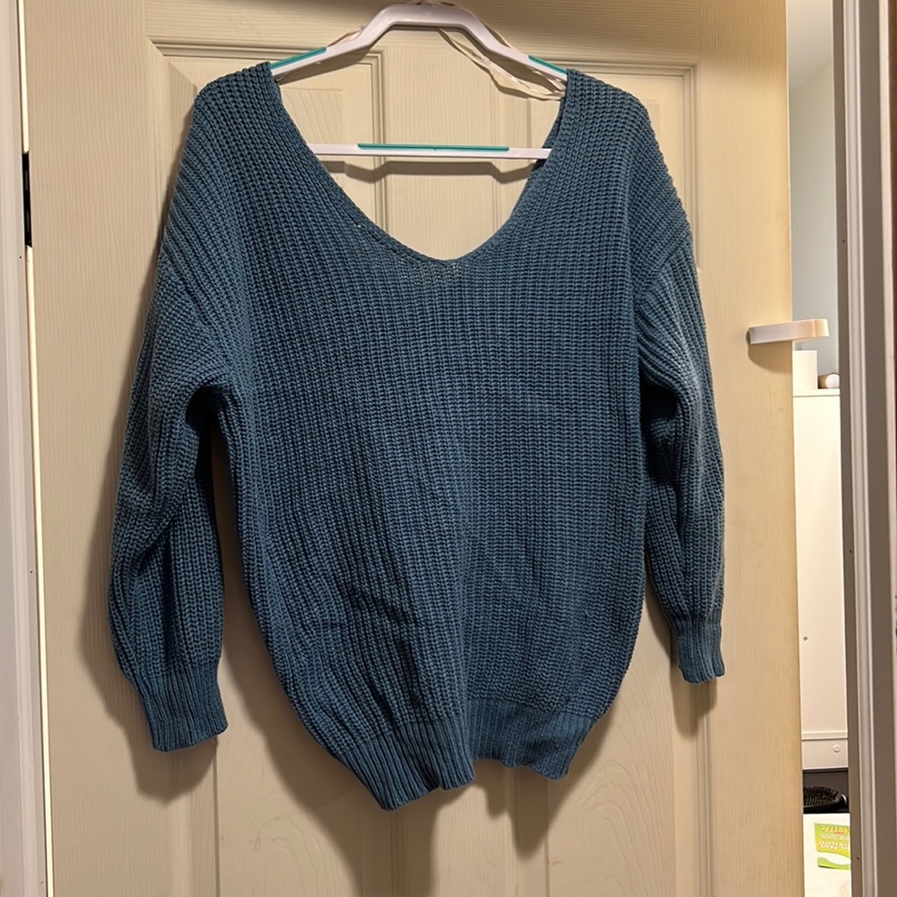 Forever 21, Teal cross back sweater